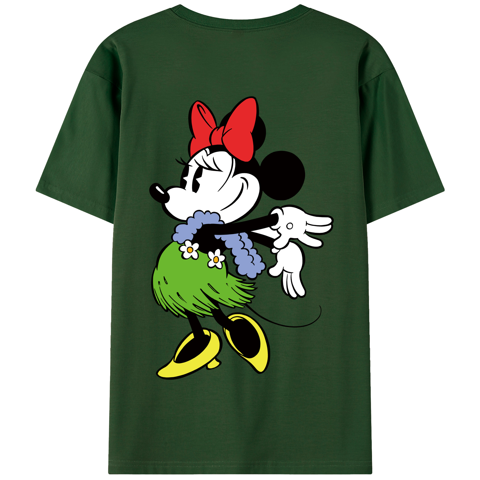 （画像用） ミッキーマウス Mickey Mouse 綿100％半袖Tシャツ（背面プリント）